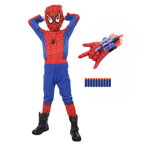 Dětský kostým Spiderman s vystřelovákem 110-122 M Dětský kostým Spiderman s vystřelovákem 110-122 M