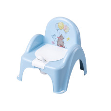 Dětský nočník pro děti s vyjímatelnou nádobou, ergonomický - Medvěd v modré