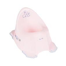 Dětský nočník s melodií protiskluzový ergonomický Králičci - sv. růžová