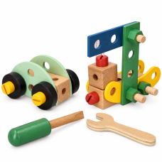 Dřevěná konstrukční sada pro děti, 40 dílů Adam Toys