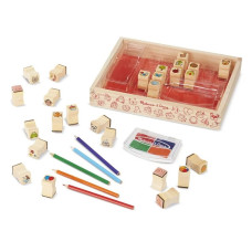 Dřevěná razítka v krabici Melissa&Doug -  Top Series