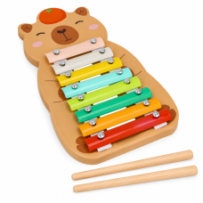 Dřevěné cimbálky Kapybara Adam Toys – dětský hudební nástroj se 8 tóny, 18m+