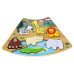 Dřevěné puzzle Safari propojitelné, 7 dílů