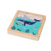 Dřevěné vrstvené puzzle Antarktida, Adam Toys