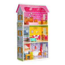 Dřevěný domeček pro panenky ECO TOYS - Slunečná rezidence