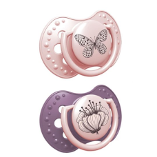 Dudlíky Lovi 3-6 m Botanic Girl - vínový, růžový