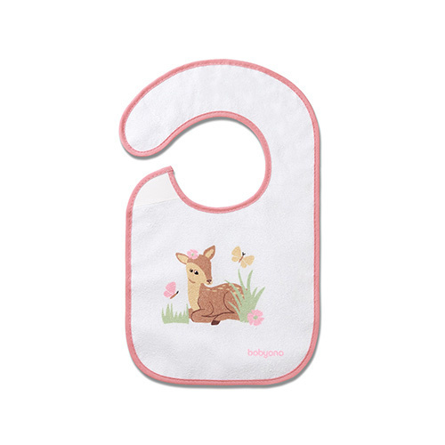 Froté bryndáček s podšívkou, nepromokavý, růžový, BabyOno Froté bryndáček s podšívkou, nepromokavý, růžový, BabyOno
