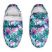 Fusák maxi s minky 105x50cm - Flowers, šedý