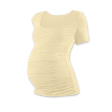JOŽÁNEK Těhotenské triko krátký rukáv JOHANKA - caffe latte, vel. XXL/XXXL