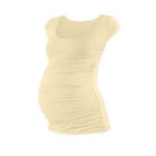 JOŽÁNEK Těhotenské triko mini rukáv JOHANKA - caffe latte, vel. XXL/XXXL