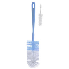 Kartáč na kojenecké láhve a dudlíky 2 ks, bez BPA - modrý