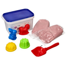 Kinetický písek - pudrový - 2kg + mix formiček zdarma