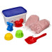 Kinetický písek - pudrový - 2kg + mix formiček zdarma