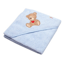 Kojenecká froté osuška s kapucí 80x80cm  Sweet dreams by TEDDY - modrá