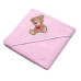 Kojenecká froté osuška s kapucí 80x80cm  Sweet dreams by TEDDY - růžová