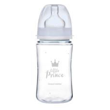 Kojenecká lahev 240 ml, ROYAL BABY Little Prince antikoliková, modrá
