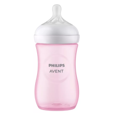 Kojenecká láhev Natural Avent, Response, 260 ml, růžová