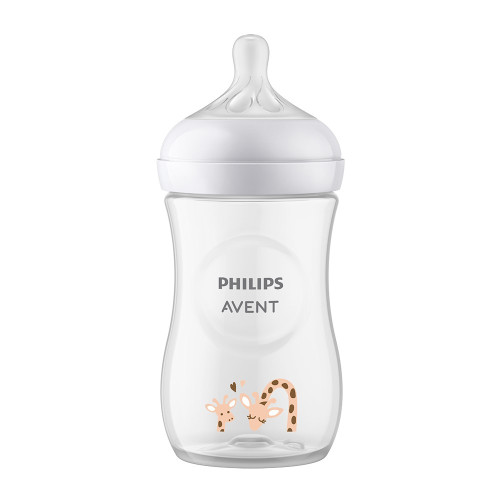 Kojenecká láhev Natural Avent, Žirafa, 260 ml Kojenecká láhev Natural Avent, Žirafa, 260 ml