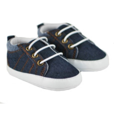 Kojenecké capáčky/botičky, plátěné, jeans, Boy,