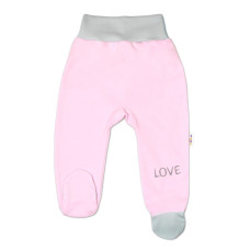 Kojenecké polodupačky, růžové - Love, vel. 62