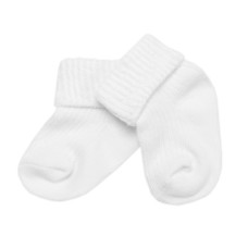 Kojenecké ponožky, Baby Nellys, bílé, vel. 6-9 m