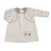Kojenecké šatičky s bolerkem Lovely Teddy, Minetti - ecru/šedé