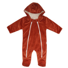 Kojenecký overal VELVET, Baby Fox - hnědý, Mamatti