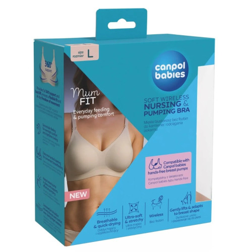 Kojící podprsenka Canpol babies MumFIT vel. L - béžová Kojící podprsenka Canpol babies MumFIT vel. L - béžová