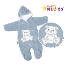 Kombinézka/overálek Teddy Bear, velikost: 68 - šedá