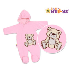 Kombinézka/overálek Teddy Bear, velikost: 74 - růžová