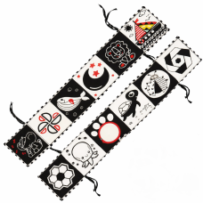 Kontrastní knížka pro miminko black, white