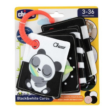 Kontrastní senzorické kartičky pro miminka 2v1 CHICCO Montessori
