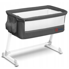 Lionelo Cestovní postýlka LO-Theo - Dark Grey