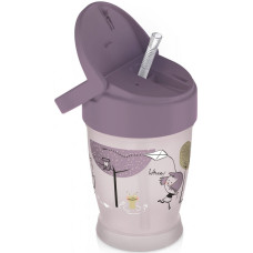 Lovi hrneček se slámkou Lovely Girl - Junior, 12m+,  růžový/bordo, 250ml