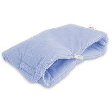 Luxusní rukávník na kočárek Velvet Baby Nellys, 40 x 20cm - sv. modrá