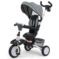 Luxusní Tříkolka Milly Mally Stanley Rubber Grey, šedá