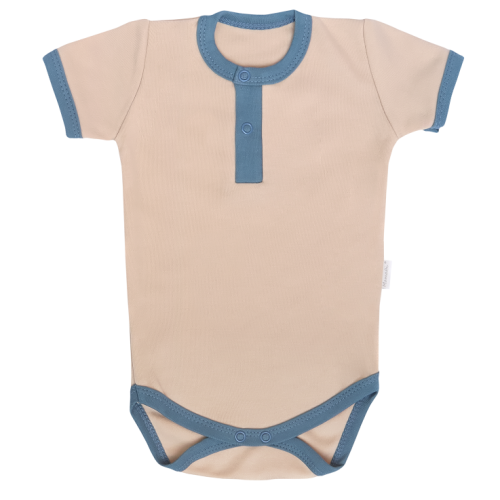 Mamatti Bavlněné body polo kr. rukáv, Dinosaurus- krémové, vel. 74 Mamatti Bavlněné body polo kr. rukáv, Dinosaurus- krémové, vel. 74