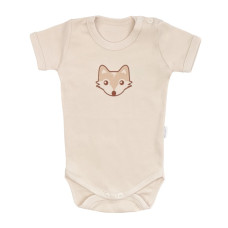 Mamatti Kojenecké body kr. rukáv, Baby Fox - béžová, vel. 74
