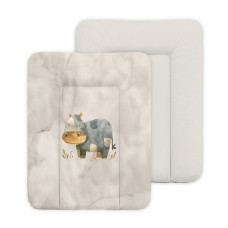 Měkká přebalovací podložka 50×70 cm Basic – na komodu pro miminko - Hroch