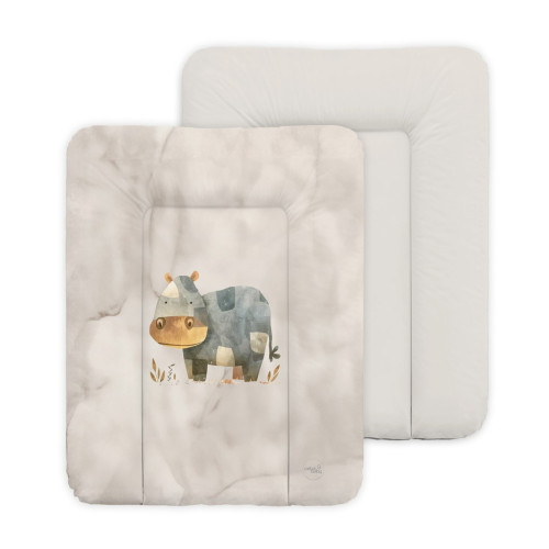 Měkká přebalovací podložka 50×70 cm Basic – na komodu pro miminko - Hroch Měkká přebalovací podložka 50×70 cm Basic – na komodu pro miminko - Hroch
