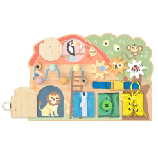 Montessori Activity board Domeček se zvířátky