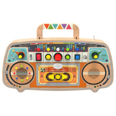 Montessori Activity board Dřevěné FM rádio