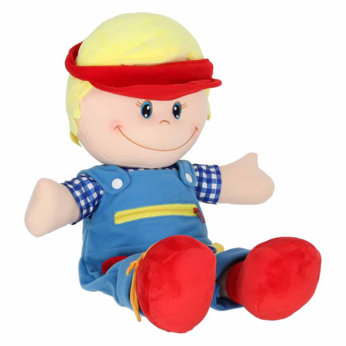 Montessori látková panenka Maxík – senzorická mazlící panenka Montessori látková panenka Maxík – senzorická mazlící panenka