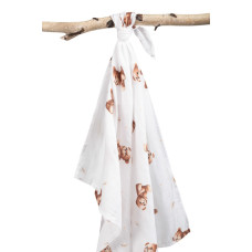 Mušelínová plena 70×80 cm – Teddy Beige