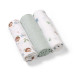 Mušelínové plenky BabyOno, Super Soft mátové 100% bavlna, 3 ks x 70x70cm, Ježek Mušelínové plenky BabyOno, Super Soft mátové 100% bavlna, 3 ks x 70x70cm, Ježek