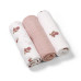 Mušelínové plenky BabyOno, Super Soft růžové, 100% bavlna, 3 ks x 70x70cm, Flowers