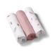Mušelínové plenky BabyOno, Super Soft růžové, 100% bavlna, 3 ks x 70x70cm, Nature Mušelínové plenky BabyOno, Super Soft růžové, 100% bavlna, 3 ks x 70x70cm, Nature