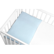 Mušelínový polštářek s výplní 40 x 60 cm, Baby Nellys, Maxi, světle modrý
