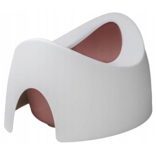 Oboustranný, ergonomický nočník Teggi, bílá/růžová