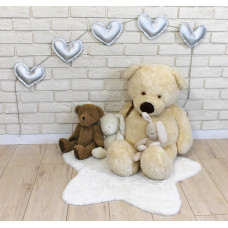 Ozdobná girlanda z eko kůže Baby Nellys Srdíčka - stříbrné